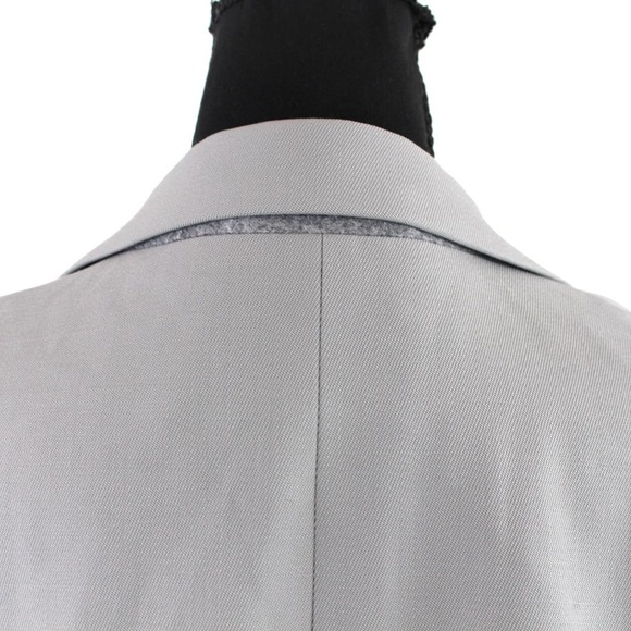 Babaton Atelier Agency Pewter Oversized Single Breasted Blazer 2 Relaxed Jacket - Picture 6 of 9